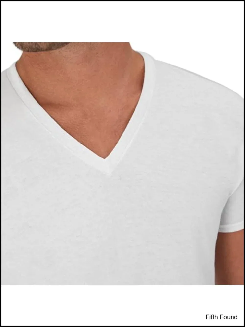 Men's V-Neck Cotton Undershirts 6-Pack Moisture-Wicking Breathable Tees